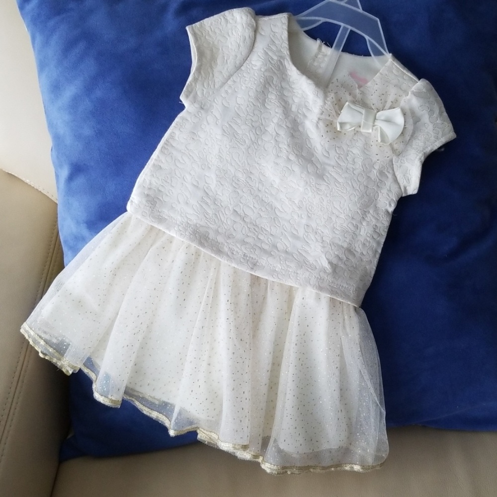 Nannette Baby Gold Trimmed Dress